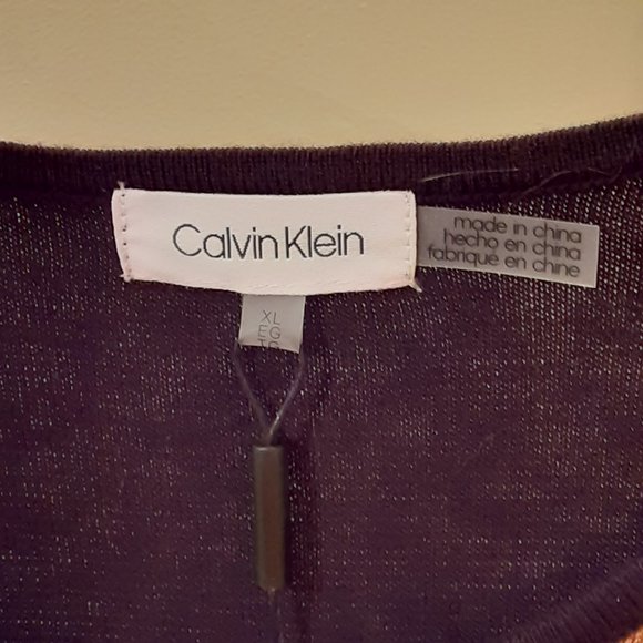 NWT Calvin Klein Colorblock Sweater size XL - Picture 6 of 6